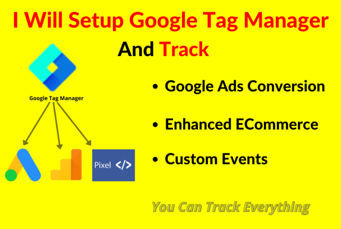 I will create and  set up Google Tag Manager, Google analytics, google ads conversion, and  Facebook Pixel Setup for Facebook ads data tracking and integrate with your website
fiverr.com/share/27ZBBV
#googleAnalytics 
#googleTagManager 
#Facebookpixel