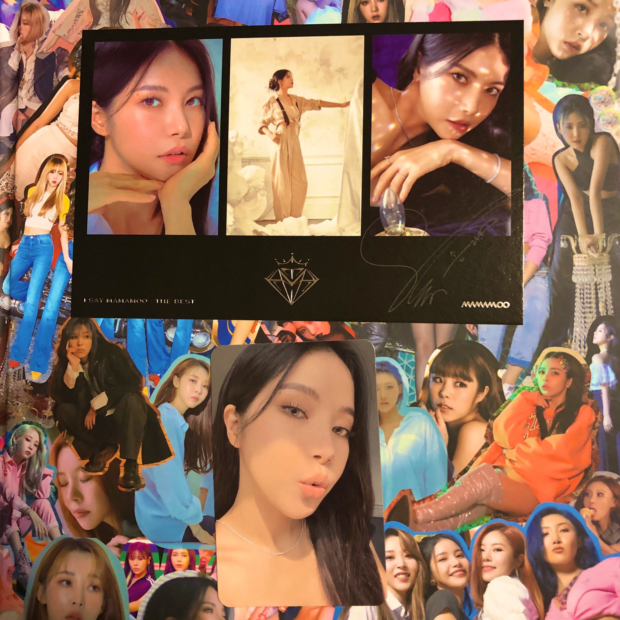 シルバー/レッド MAMAMOO ママム ソラ 日本限定 サイン会 トレカ spit