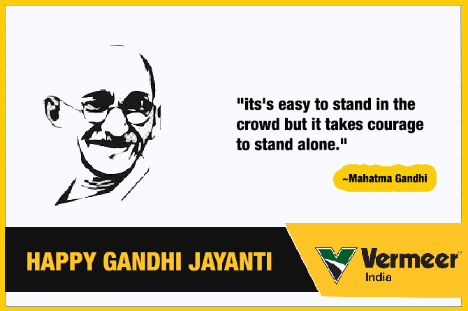 IndiaVermeer's tweet photo. “Mahatma Gandhi will always be remembered as long as free men and those who love freedom and justice live.” Wish you a Very Happy Gandhi Jayanti. https://t.co/OIzWSVbA9o