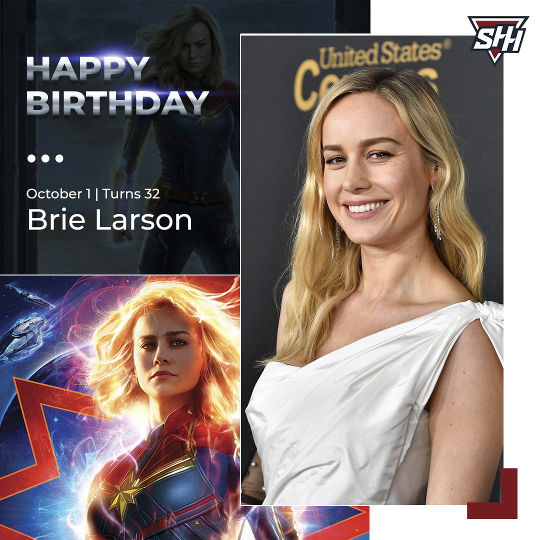 Happy Birthday to Captain Marvel star, Brie Larson! 