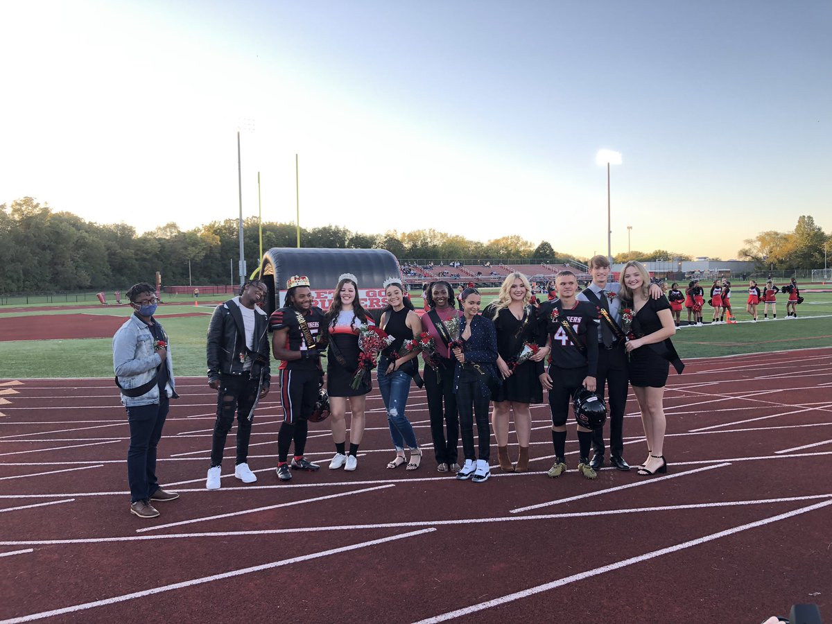 Congratulations to the GMHS 2021 Homecoming Court and to Queen Vanessa and King Jayahn #hoco2021  #igtbac <a href="/GMHS_STUCO20/">GMHS Student Council</a>