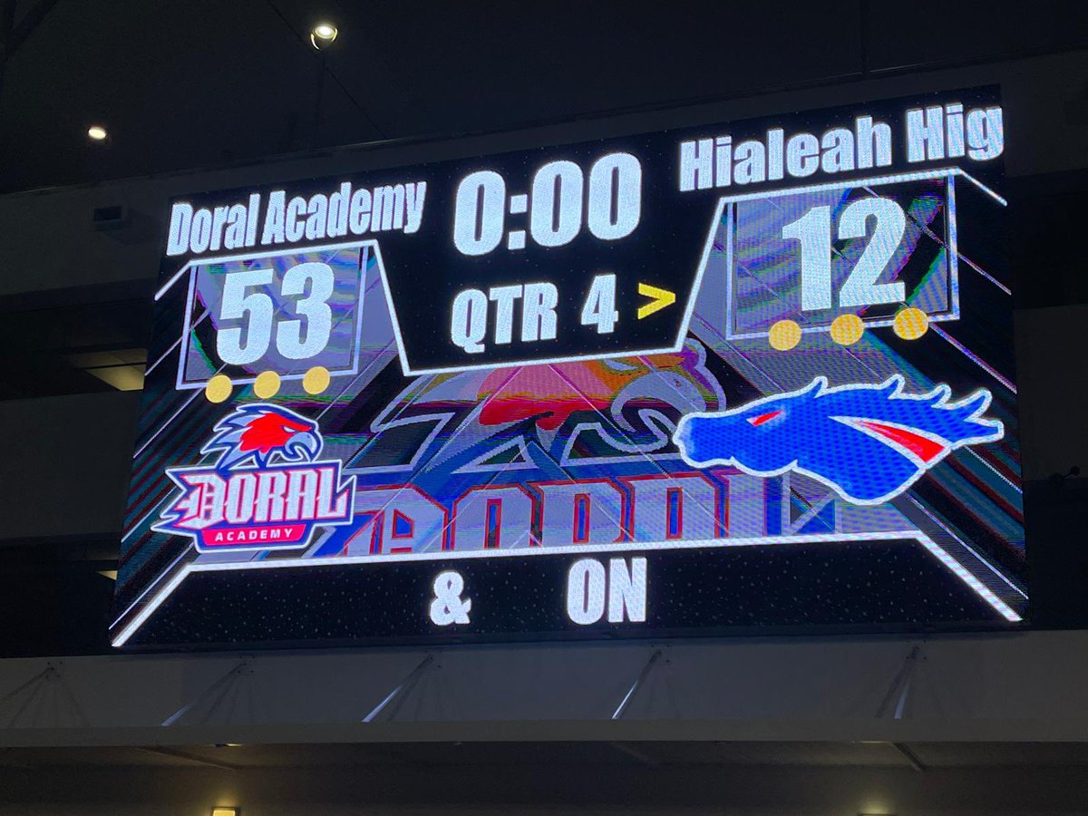 Great district win tonight vs Hialeah, 6-0