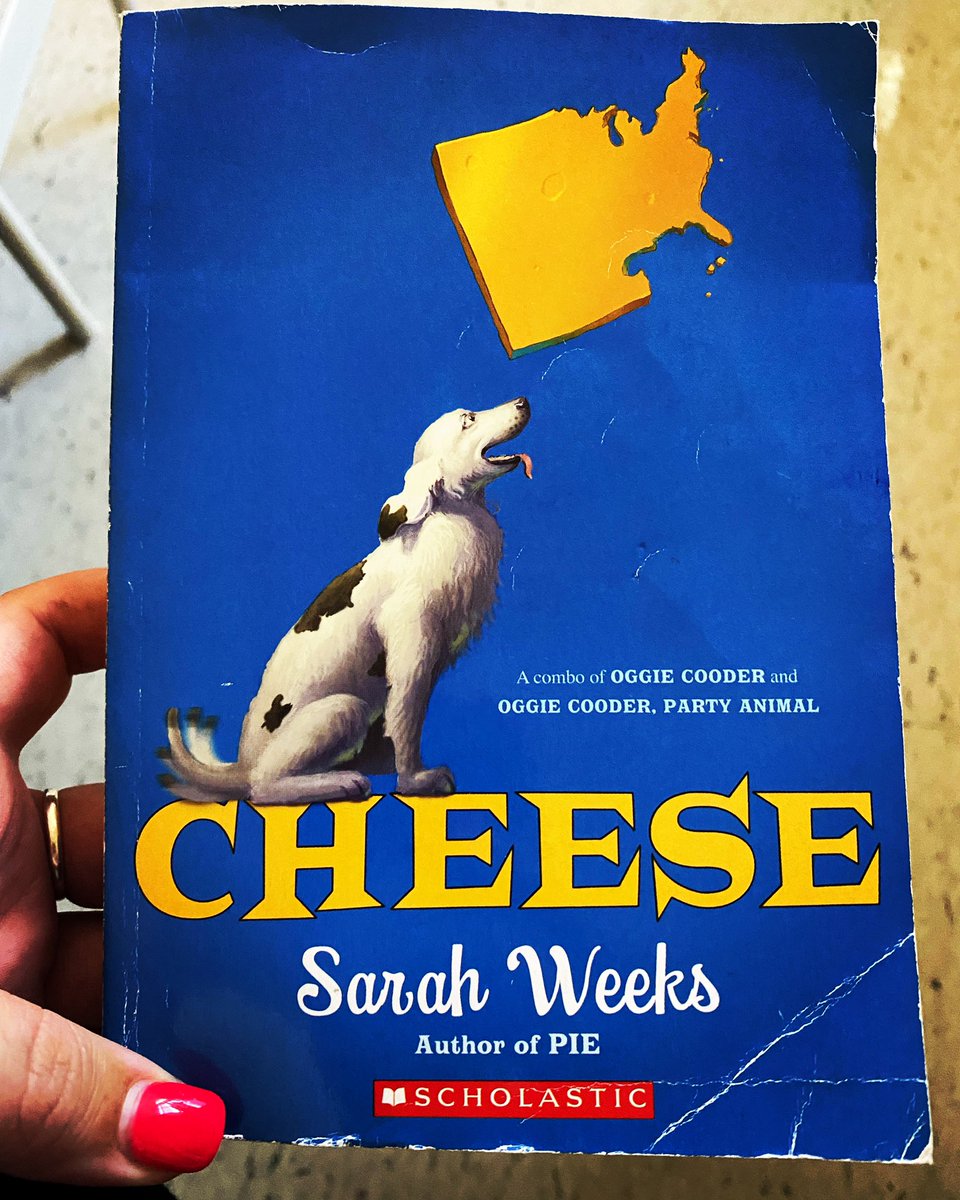 mcdsclass's tweet image. We started #FirstChapterFriday today with one of my favorites… Cheese by Sarah Weeks! Oggie Cooder is a charving master from Wawatosa, WI. A TV show looking for unusual talents comes to town … does his charving set him apart from the competition?  #love4thgrade #hayfam