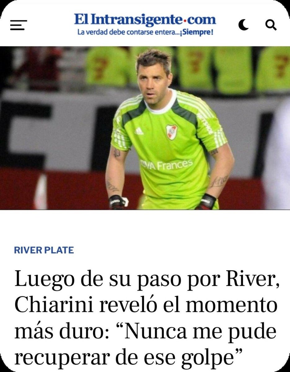 juampifrancia's tweet photo. ¡Muchas gracias, @TyCSports, @TNTSportsAR, @RiverLPM y @elintransigente! Por citar las palabras de Julio #Chiarini, arquero de #SolDeMayo con pasado en #River, durante la charla que mantuvimos en el aire de @TTSportsOK🎙️, por @RadioTrendTopic📻. https://t.co/jAgM3zbSiD