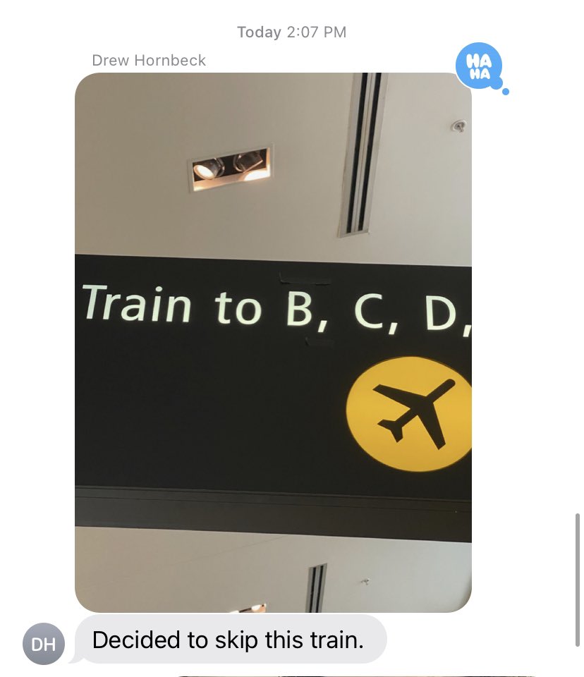 dastavros's tweet photo. @TimothyKight @briankight 

Go this text / pic from a good friend and colleague. What do you guys think? Good decision?

#NoBCD #SkipThatTrain https://t.co/K229KgKchK
