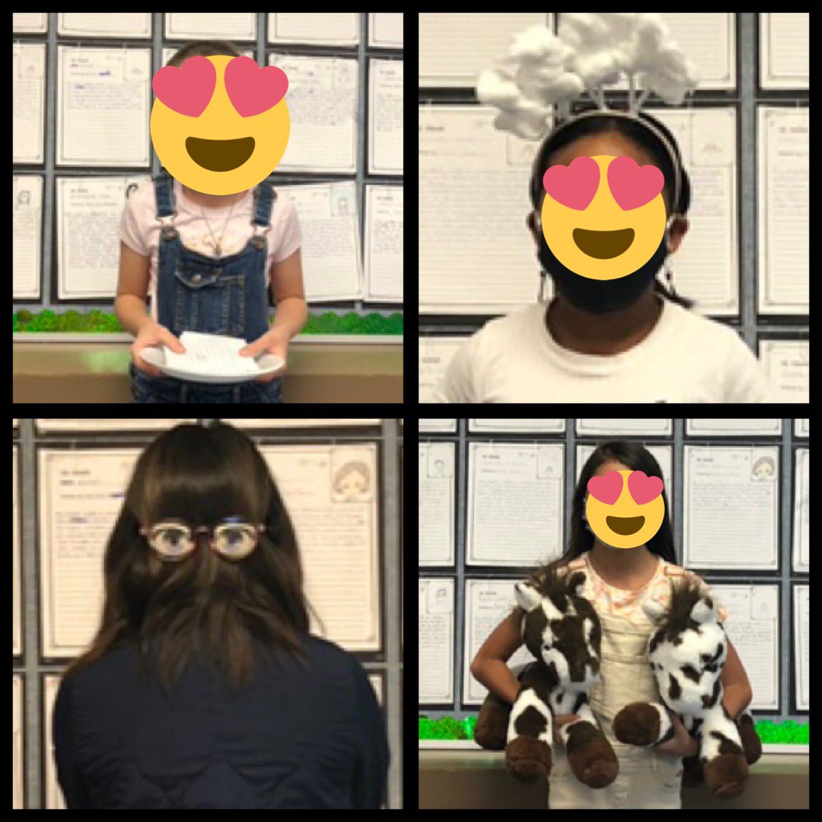 MsHarrisLearns2's tweet photo. Idiom Day in fourth grade was a success! Can you guess what these idioms are?! #SunsetLaneShines #FSDLearns https://t.co/nI8hrD5Rrd