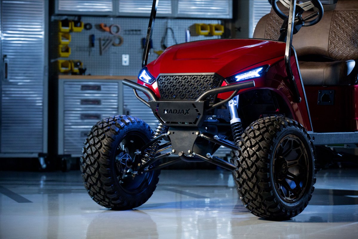 NivelParts's tweet photo. Sometimes we see red ๐ฅ
#nivel #nivelparts #madjax #dealer #golfcart #golfcartlife #clubcar #ezgo #yamaha #mods #custom #golfcartsofinstagram #liftkit #lifted #wheels #tires https://t.co/aEL0uf1iK4