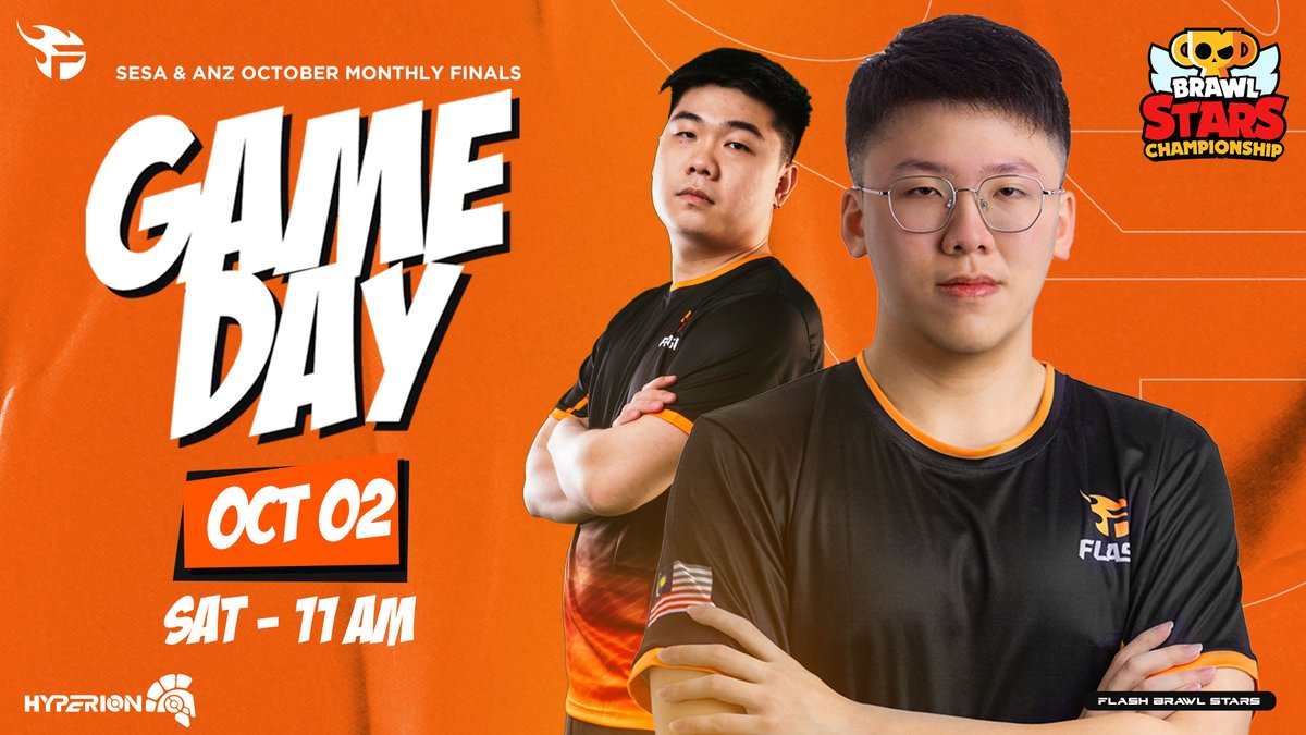 teamflash_gg's tweet photo. 𝐋𝐈𝐕𝐄 | Don't miss out💪 on our #FlashBrawlStars’s OCTOBER Monthly Finals of Brawl Stars ⭐ Championship 2021:SESA ANZ 🏆 

#TeamFlash
#MakingGamersHeroes 
#BrawlStars https://t.co/VR1dmwpluw