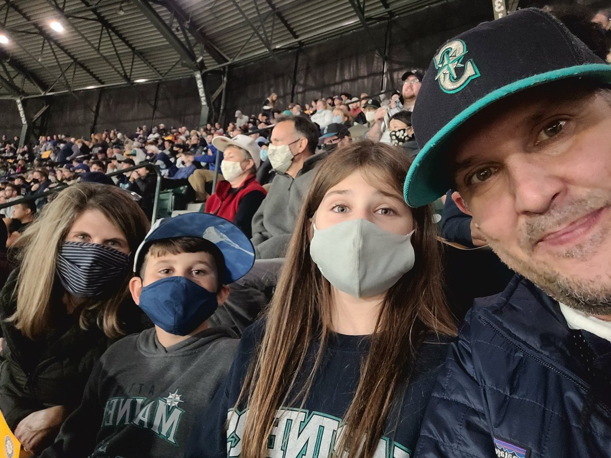 #WHEREIROOT #LEWCREW  WE ARE SO HAPPY WE MADE IT TO A GAME THIS YEAR!! GO M'S!!!