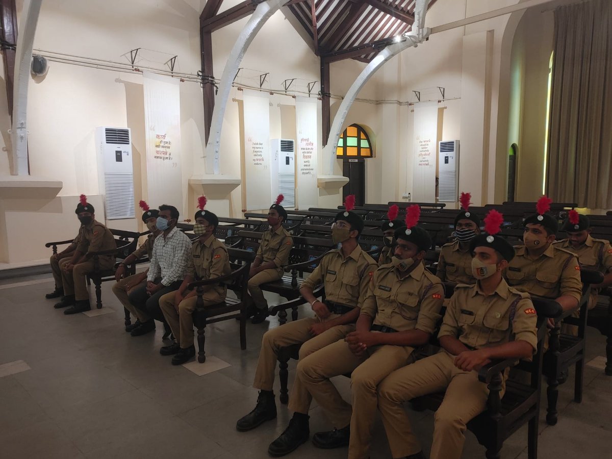 ProfRajeshChau1's tweet photo. #Geetanjaligroupofcolleges #ncccadets visit Mahatma Gandhi Museum, Rajkot  #GandhiJayanti 
with CTO #hiteshlunasiya #2gujbnnccrajkot https://t.co/ReFwmZomYu