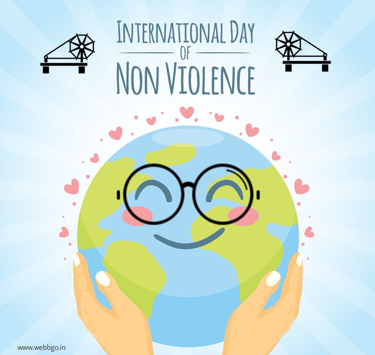 Webbgo_in's tweet photo. Remembering #gandhiji on his birth anniversary. We wish you all Happy #InternationalDayOfPeace . We pledge to make this world non violent and peaceful.
#webbgo #GandhiJayanti2021 https://t.co/CXR1Ep0AbT
