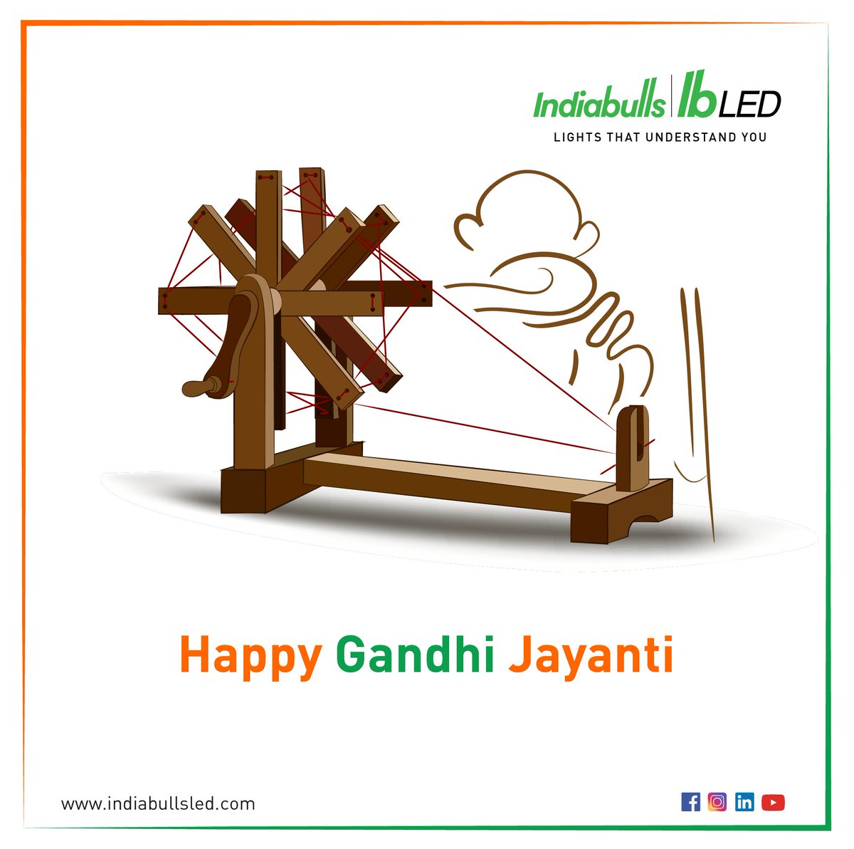 IBLED_Lighting's tweet photo. Happy Gandhi Jayanti
#IndiabullsLED
#lightsthatunderstandyou https://t.co/hOyDpnpyXs