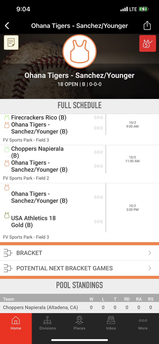 Game times for tomorrow!!! Starting off strong!!! Let’s do this!! 💪🥎