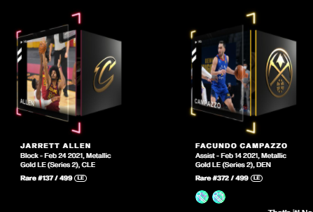 LuckyCalvados's tweet image. Amazing #HBDTopShot Day, first giveaway...@PackripEwing, @Eisenberg43 @P8erade4u @ActuallyJebBush @girldadNFT  help
❤️Follow &amp;amp; RT
1st choice of  
S2 MGLE J.Allen#137 or F.Campazzo#372
2&amp;amp;3: Isaac Okoro aka "Lucky Calvados Moment" won Vegas SL trip &amp;amp; in a M @nbatopshot