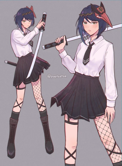 modern au samurai #kujousara 