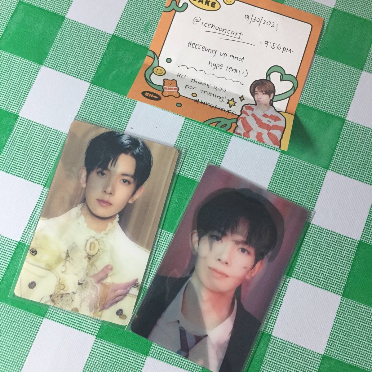 icehooncart's tweet photo. π... heeseung up and hype lenti came home today din omg kinikilig po so much! anw, thank u po for the smooth transaction and for packing hee safely <33
#hhcproofs #icehoonmails https://t.co/ws69Yk6ijS