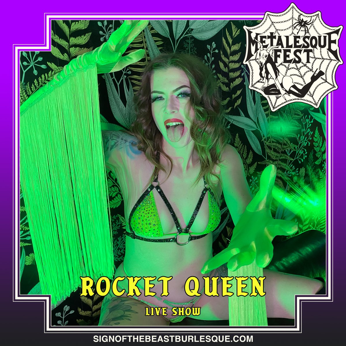 SOTBBurlesque's tweet photo. The LIVE #metalesquefest show is TOMORROW at @DantesLive ...featuring a wicked duet with @rocketqueenPDX and @littlenikki78 and hosted by the absolutely delightful Wanda Bones! Get tix: https://t.co/RHmQT8pcE5 https://t.co/RMM3xgOd91