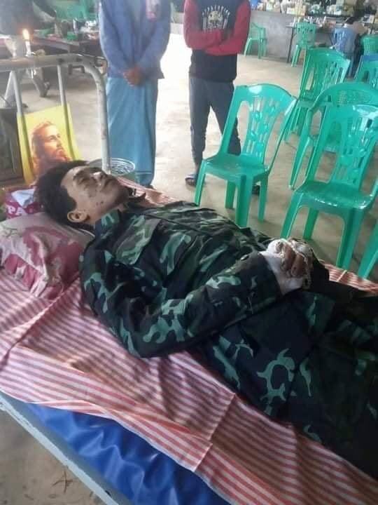 During DeMining of SAC planted Landmines in #NanMaeKhone city #Demoso tsp  by KNDF members on Oct 1, Ko HlweeZe BanDo Aka Mg Hla lost his life. 
REST In POWER 
Also  a woman from #KoneThar village who returned to get food was also got injuries due to SAC's Landmines on Oct 2.