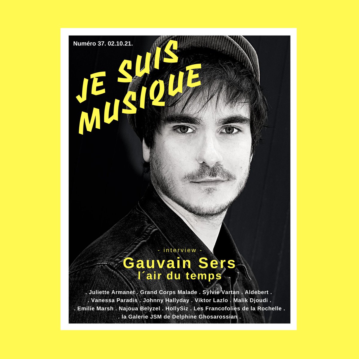 JE SUIS MUSIQUE #37  : GAUVAIN SERS vient de sortir. Bonnes lectures sur jesuismusique.com
_
merci @GauvainSers <a href="/juliettearmanet/">Juliette Armanet</a> @grandcorpsmalad <a href="/HollySiz/">HollySiz</a> <a href="/NajouaBelyzel/">NajouaBelyzelOfficiel</a> <a href="/francofolies/">Francofolies</a> @sylvievartan <a href="/MalikDjoudi/">Malik Djoudi</a>