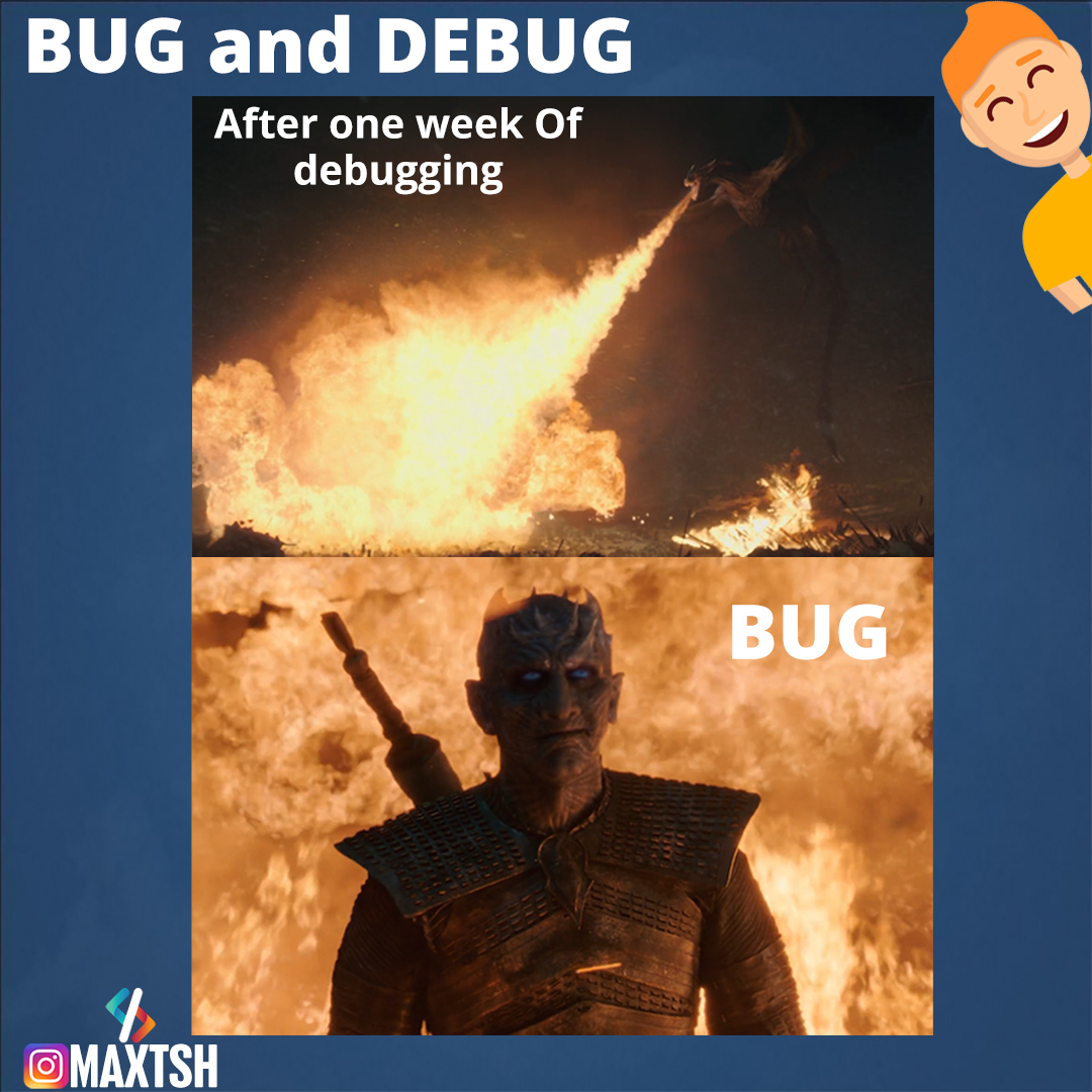 realmaxtsh's tweet image. Bug and Debug!
#codinglife #codememe #Memes #devlife #javascript #developers #BugBounty #bugsbunny #programming