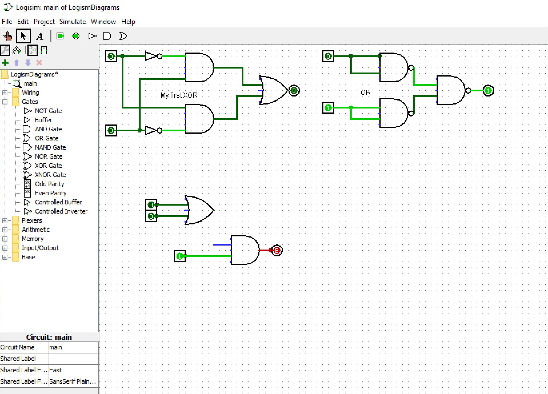 Logic Gates Project Cover Page