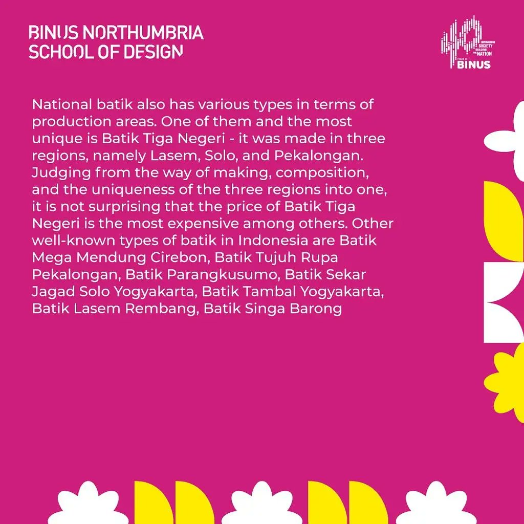 binusBNSD's tweet photo. Proud to be Indonesian, proud of our heritage!
Happy National Batik Day 2021

#binusnorthumbriaschoolofdesign #binusnorthumbria #parisfashionweek #fashion #fashionshow #designyourlifehere #batikday https://t.co/ISiroHX0B8