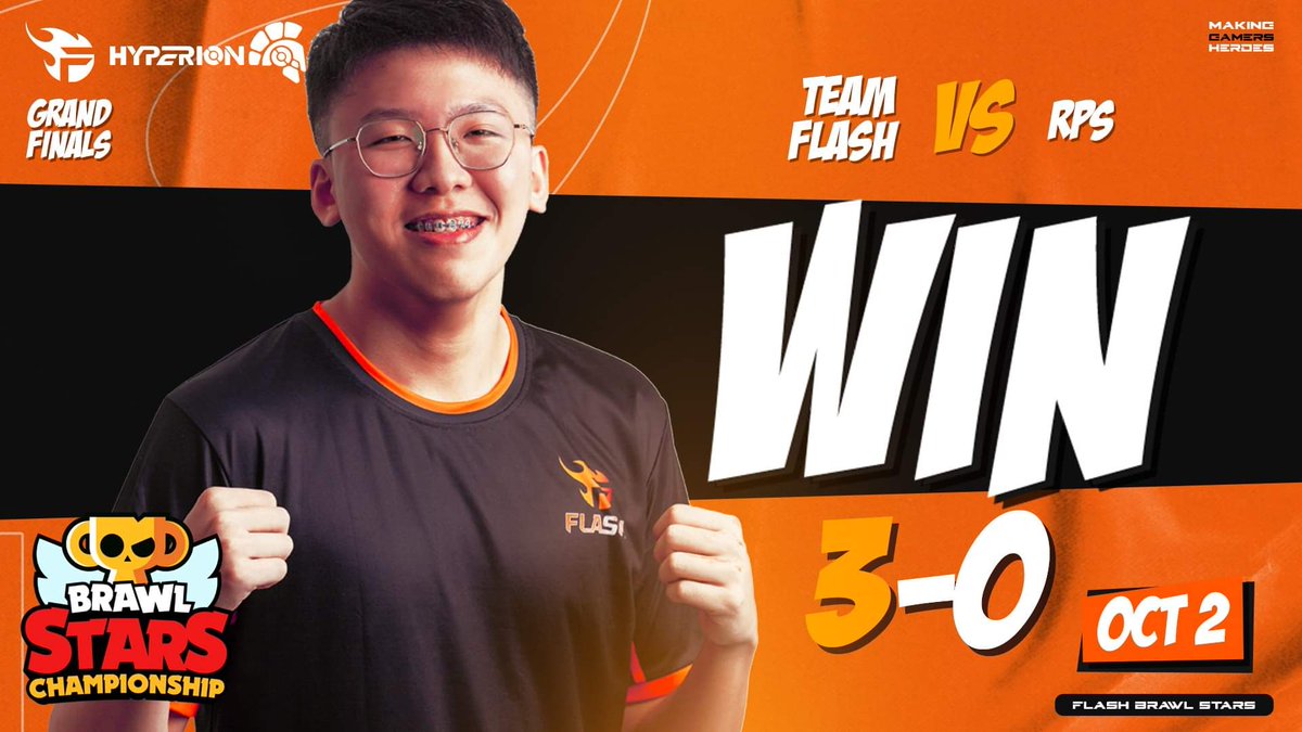 teamflash_gg's tweet photo. It's a wrap!🔥We took another cup in the OCTOBER Monthly Finals 👊 

Our #FlashBrawlStars 🇸🇬 finished off with a series of victories from the #BSC2021 SESA &amp; ANZ🏆 

See you at the World Stage!⚡

#TeamFlash #MakingGamersHeroes #BrawlStars https://t.co/kVGAGLaE7z