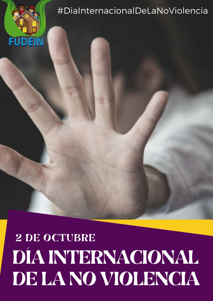 fudein's tweet photo. Se escogió esta fecha en honor a uno de los principales líderes que ha existido de movimientos no violentos: Mahatma Gandhi, líder de la independencia de la India https://t.co/cuqreuAu9a