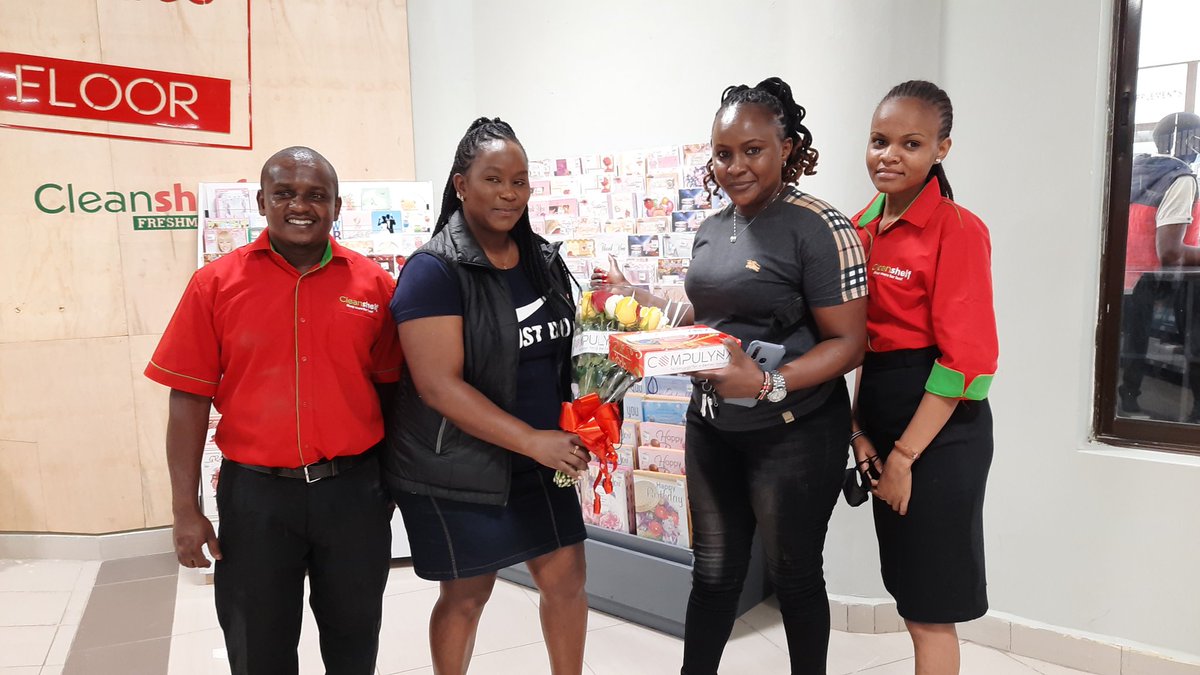 CompulynxLtd's tweet photo. A Hearty Congratulations to Cleanshelf Supermarkets LTD on the Grand Opening at K-Mall (Komarock) represented by our Business Development Manager and Marketing. Many Wishes for Future Success and Partnership! From #CompuLynxFamily https://t.co/vH79dv75Tj
