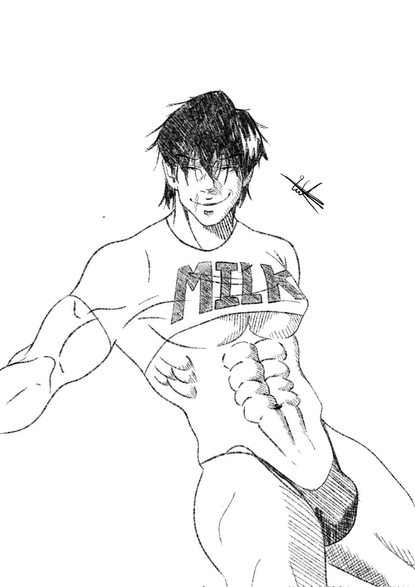 Le23330729's tweet photo. I am soo down bad for toji #art #jjk #jujutsukaisen #jujutsukaisenfanart #tojifushiguro #toji #tojisbigmommymilkers #nsfw https://t.co/zBy8TlbtTC