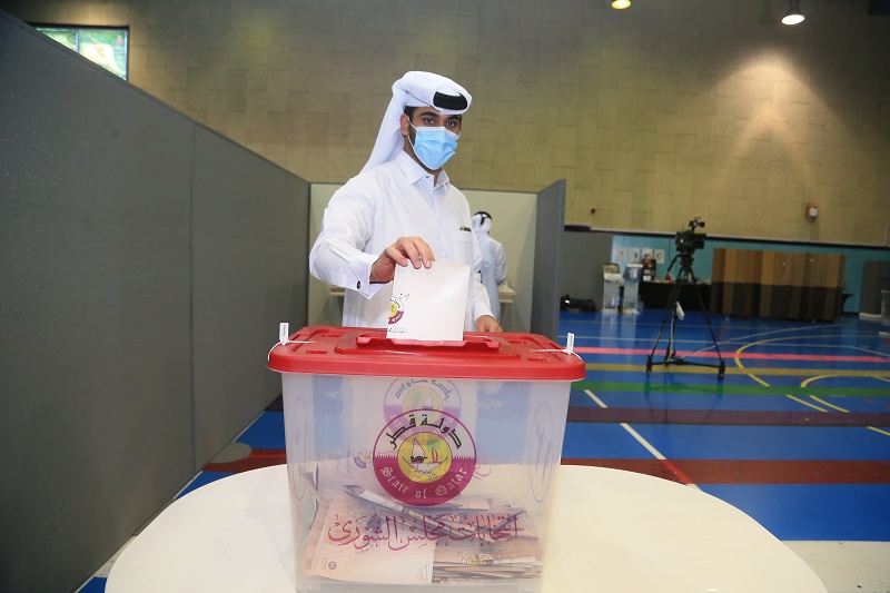 PeninsulaQatar's tweet photo. Shura Council Election Candidates have a dedicate area where they can sit and observe the election process.
#Qatar #ShuraCouncil #ShuraElections https://t.co/q5m1ZD4X3S