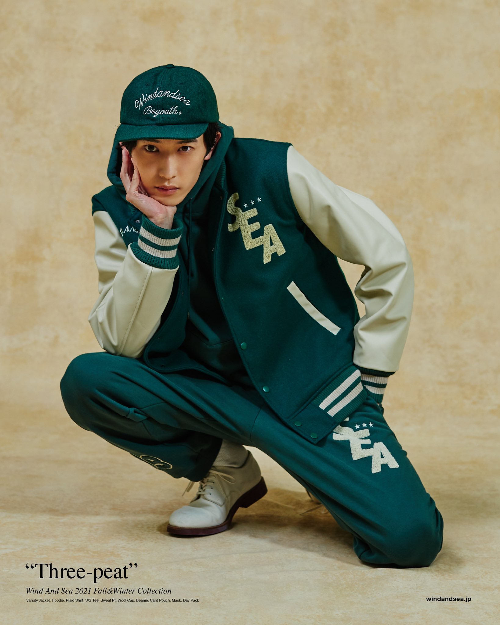 wind and sea baseball jacket Lブルゾン - ブルゾン