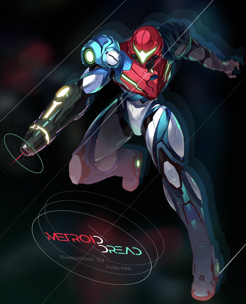 samus aran power suit (metroid) weapon arm cannon 1girl power armor solo helmet  illustration images