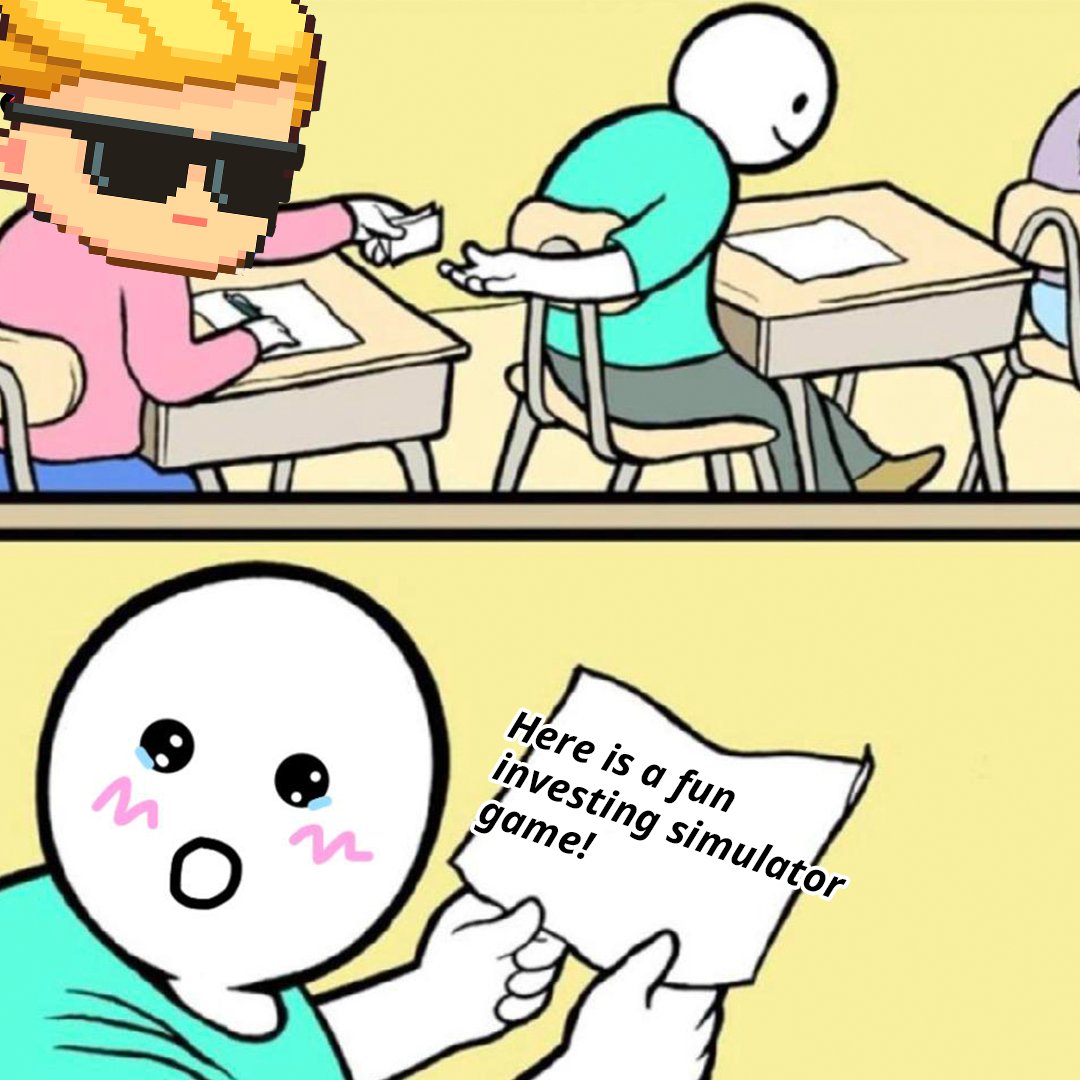 Tired of losing on your options calls? Come play our game instead 📈

Want to practice on stocks while playing a fun mobile game? -⁠ m.onelink.me/8fe784a9⁠
⁠
#taptaptrillionaire #pixio #memestocks #stonks #amc #diamondhand