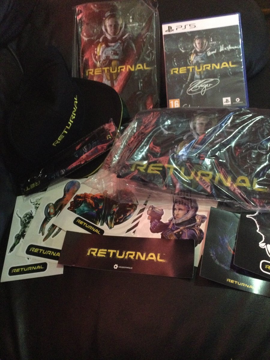 craigsheppard01's tweet photo. Thanks for the swag @Housemarque Love it! 
#returnal #PS5 https://t.co/0MIq6zVQv4