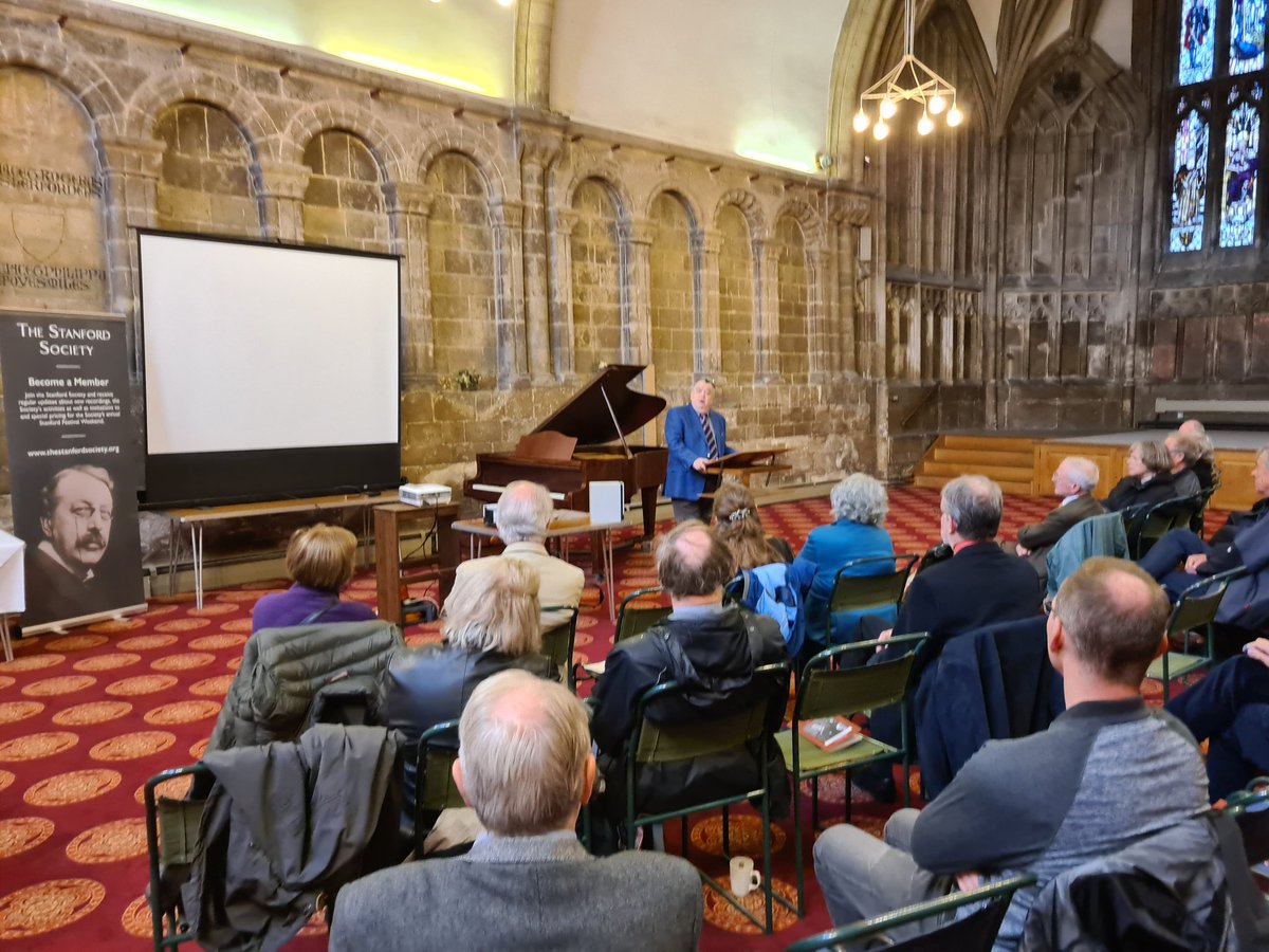 cvs_society's tweet photo. Fantastic first talk on 'Stanford, Parry and the Three Choirs Festival' given by our president and Stanford biographer, Professor Jeremy Dibble! @GlosCathedral @3choirs #stanfordfestival2021 https://t.co/JgrvBnSKe5