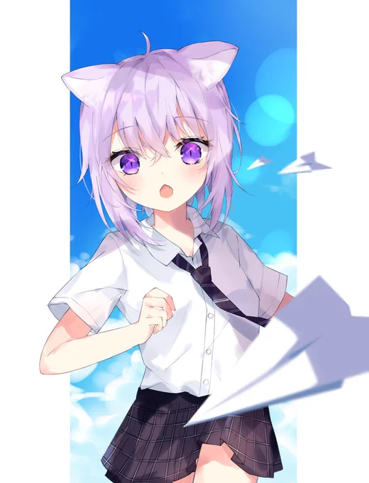 紙飛行機
#絵かゆ 