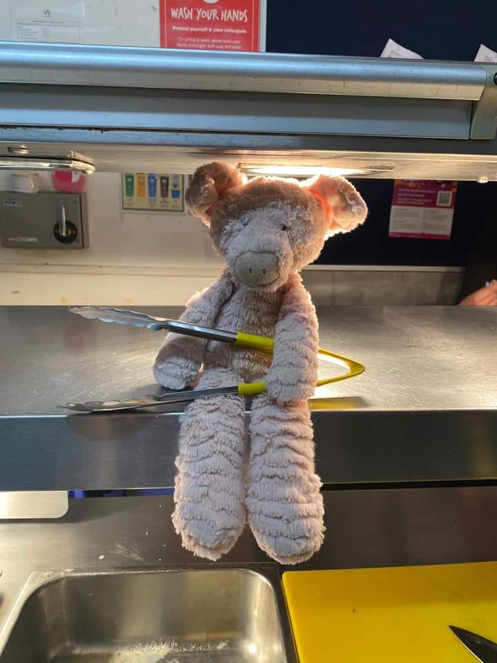 Were you at the @AirBalloonpub recently and did your littl'un lose this gorgeous Piggy? Seems to be having a great time but I'm sure someone is missing him/her!