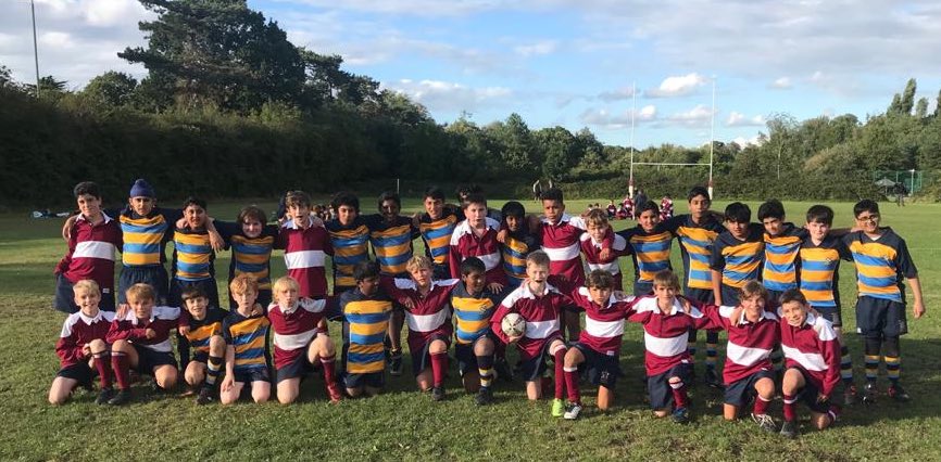 WCGSSport's tweet photo. Another fantastic afternoon of rugby vs @LangleySport seeing more Year 7s learning and playing the game of rugby 🏉 Looking forward to a competitive block today in the rain ☔️ 🌧 ☔️ #bringacoat #wcgsrugby https://t.co/9kAC2MUtBR