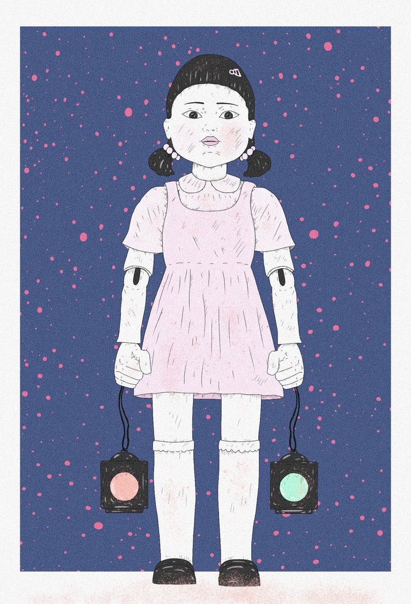 abradinfluence_'s tweet photo. “Stop &amp; Go”

#demon #popart #digitalmonster #lofi #vintage #retrowave #netflix #colors #selfdestruction #artsy #squidgame #pastelkawaii #pastelaesthetics #softpastels #monster #redlightgreenlight #greenlight #bizarre #anime #manga #aesthetic #drawingsessions #latenightart https://t.co/GPa0h1bVz8