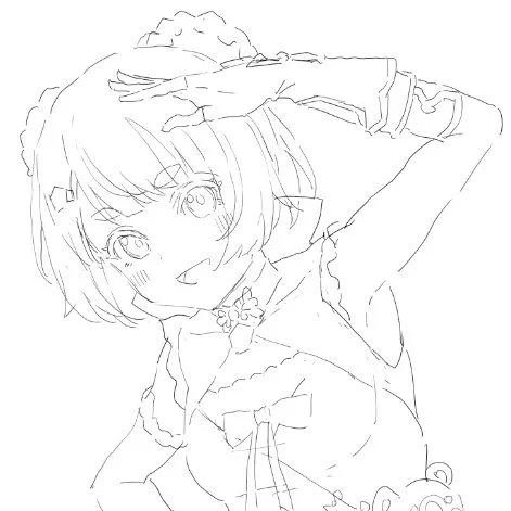 可愛く描けたけどたぶんぼつ 
