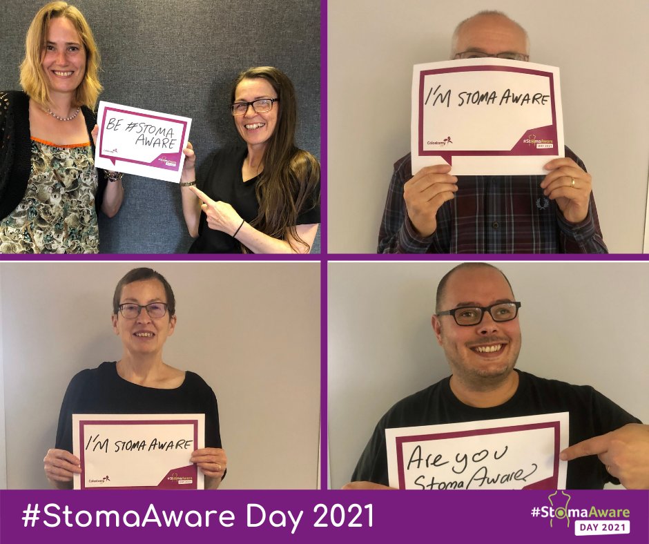 ColostomyUK's tweet photo. Today’s the day! We’re really excited about our second #StomaAware day.

Let’s stand together &amp; encourage the country to become more #StomaAware. 
Don't forget to tag us in to your posts, and together let's start to make a difference.  

Find out more at https://t.co/qO4uc4L8t9 https://t.co/gvjTdSaSR0