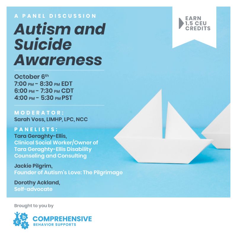 autismslove's tweet image. SAVE THE DATE! 

Please join us! Looking forward to the insight of Tara Geraghty-Ellis, Jackie Pilgrim, and Dorothy Ackland. 
This presentation is open to ALL BCBA's, so spread the word to your colleagues!
Contact us at events@cbsupports.org to register/for more information.