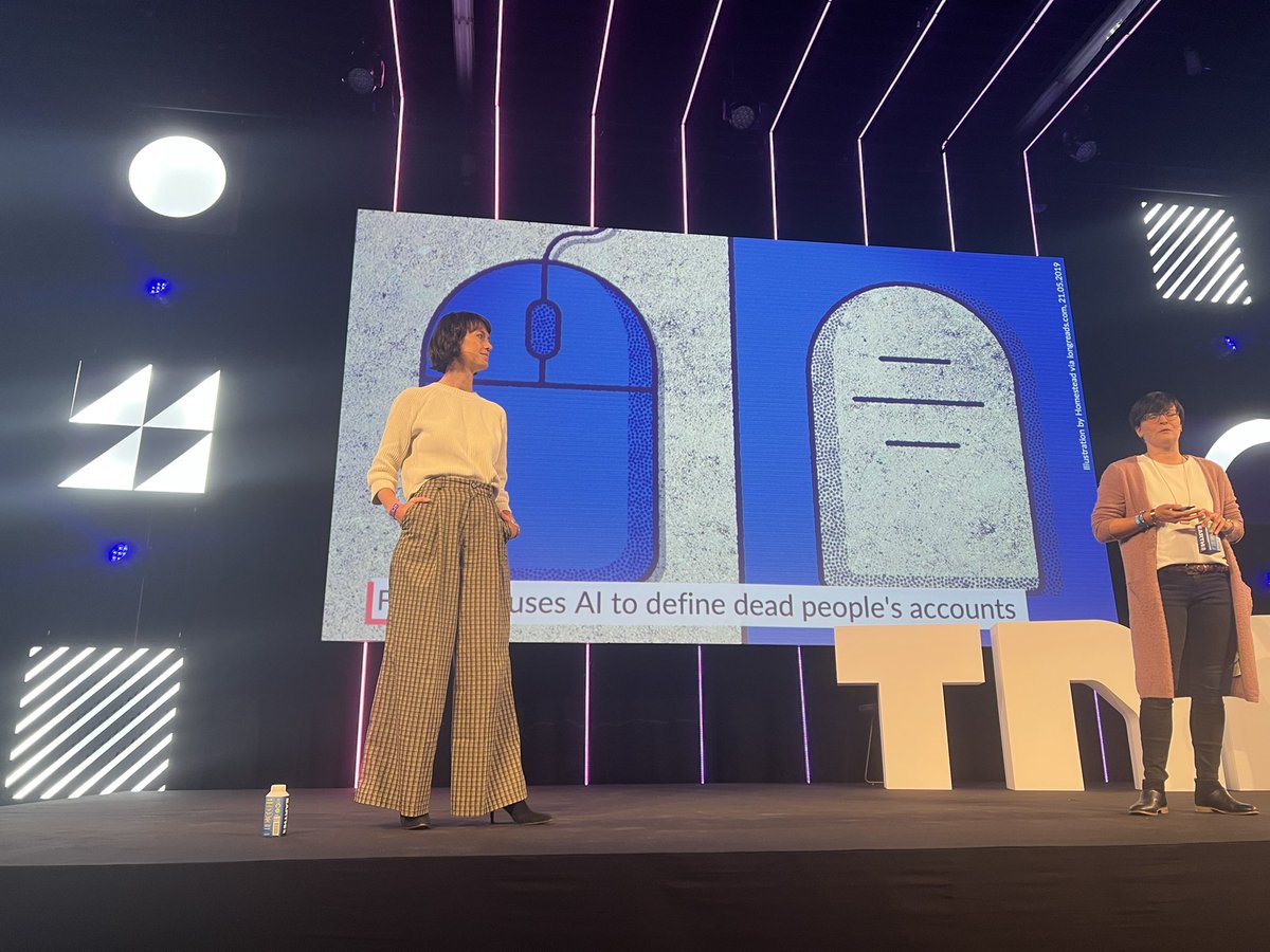 guidoz's tweet photo. @marcoderksen En ‘s ochtends vooral deep fake en personalities en mogelijkheden in (global) advertising. Maar ook digitale erfenissen, therapie mogelijkheden, en hologrammen. #TNWConference https://t.co/NuH4oX5nUx