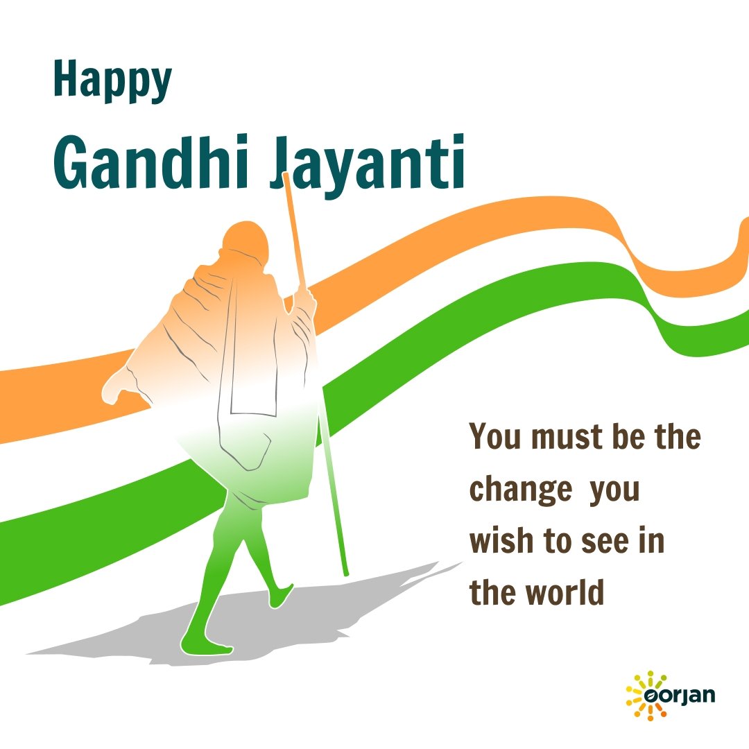 oorjansolar's tweet photo. Tribute to Father of Nation. Happy Gandhi Jayanti

 #gandhijayanti #oorjan #renewableenergy #solarenergy https://t.co/k2uPlq53kN