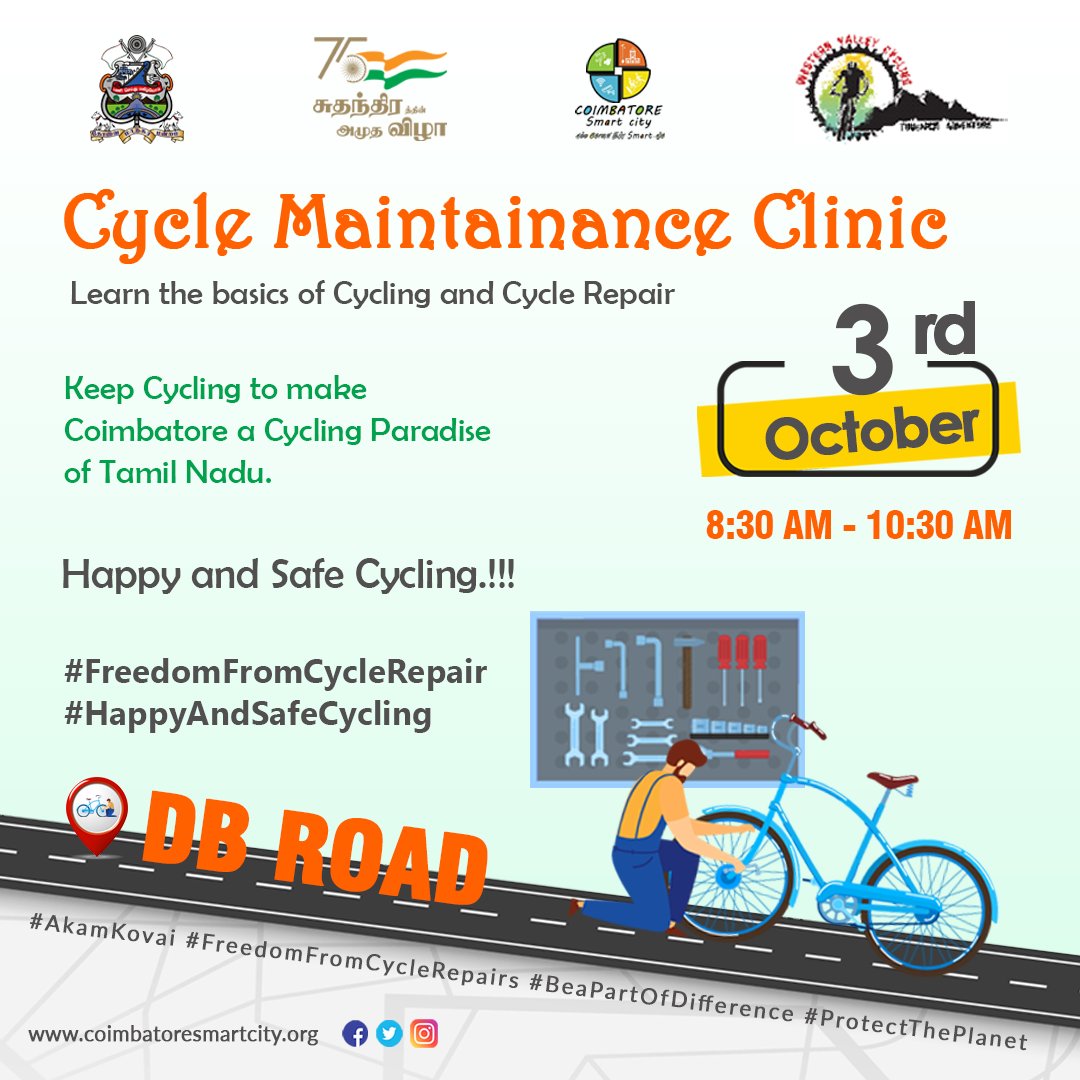 CoimbatoreSmart's tweet image. Coimbatore smart city is celebrating 75 years of independence by conducting various types of events across the city !!! So Makkale, Come let us all dive into the happiness of freedom !!!
#akamkovai #akam #AzadiKaAmritMahotsav #75YearsOfIndependence