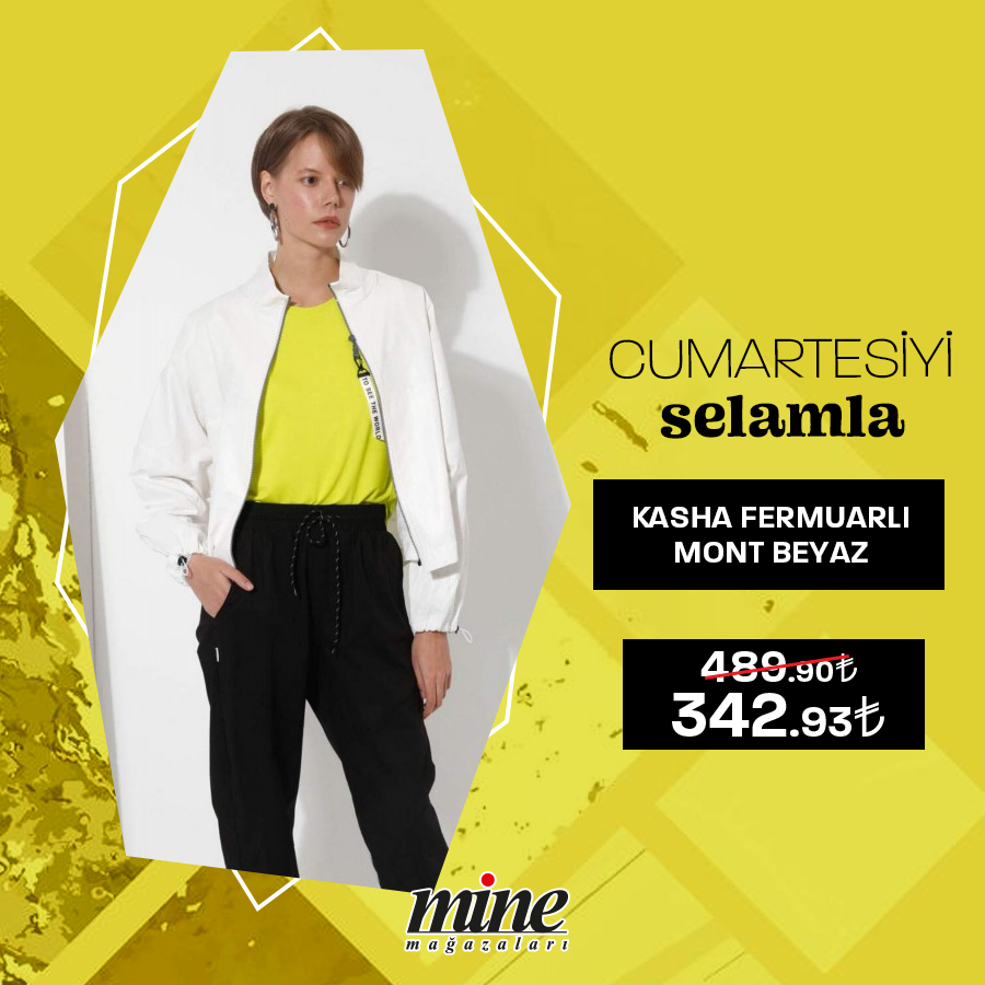 Beyaz bir montla cumartesi gününü selamlayanlar burada mı?
Fermuarlı Mine imzalı bu parça ile soğuk hava dalgasını teğet geçeceğinize eminiz.

🎄 minemagazalari.com.tr
📱 0545 562 64 63
📍 Tarzın Adresi Mine Mağazaları...

#moda #rahatlık #kadıngiyim #büyükbeden #cumartesi