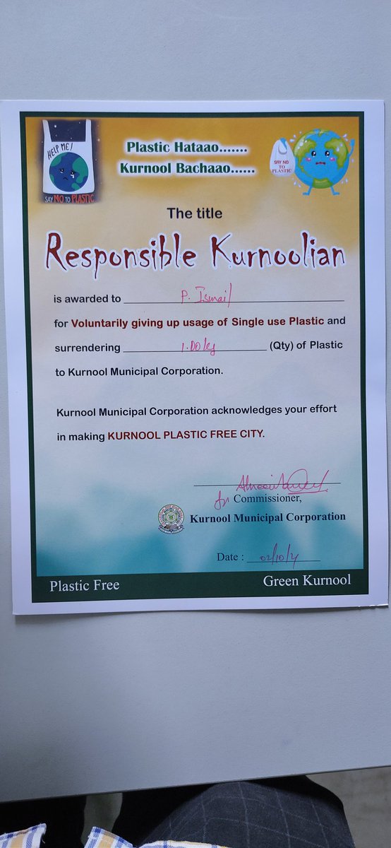 Ismail_knl's tweet photo. #ResponsibleKurnoolian
#PlasticFreeKurnool
#PlasticHataoKurnoolBachao
#SwacchKurnool https://t.co/S7eOYre90g