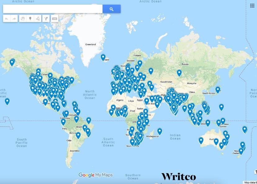 AtulPurohit_'s tweet photo. Is @WritcoApp a Global Social Reading/Writing App?
Here is the google map view of the users who are daily active on Writco. 
We have 200k users from more than 170 countries.
https://t.co/zUpDuAP5z9

Source: Google Firebase/Analytics 
#WritcoApp #WritcoCommunity #Writco #GlobalApp https://t.co/XzdfUVE0cP