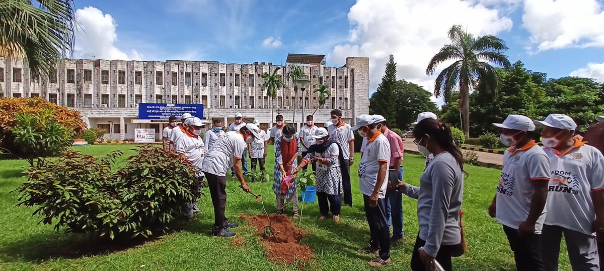 @ICMR_RMRCBBSR on the auspicous occasion of #GandhiJayanti , director @drsanghamitra12 & staff payed homage to the father of the nation and organised the swachhata abhiyan in the campus and planted saplings..#SwachhBharatMissionUrban2 #CleanIndiacampign #AmritMahotsav 
@ICMRDELHI